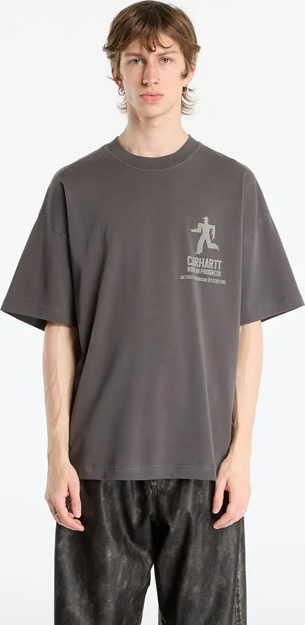 Carhartt WIP Majice Carhartt WIP S/S Distance T-Shirt UNISEX Graphite Stone Dyed XL