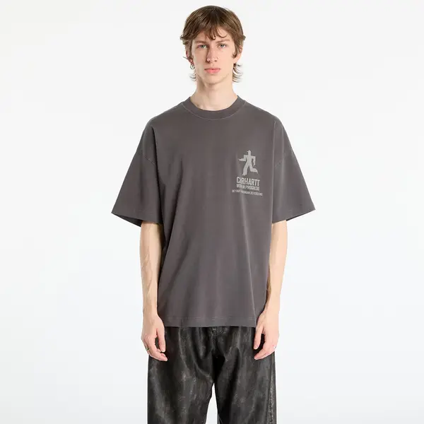 Carhartt WIP Majice Carhartt WIP S/S Distance T-Shirt UNISEX Graphite Stone Dyed XS