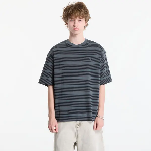 Carhartt WIP Majice Carhartt WIP S/S Hanson T-Shirt UNISEX Hanson Stripe, Kale Green XS