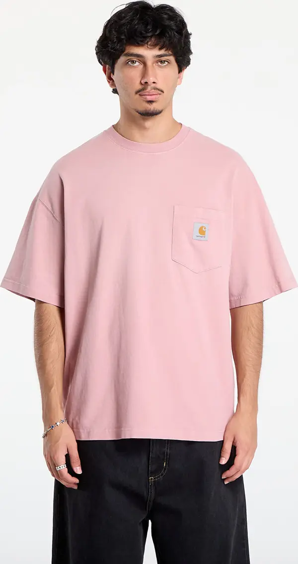 Carhartt WIP Majice Carhartt WIP S/S Hudson Pocket T-Shirt UNISEX Daphne Chalk Wash S