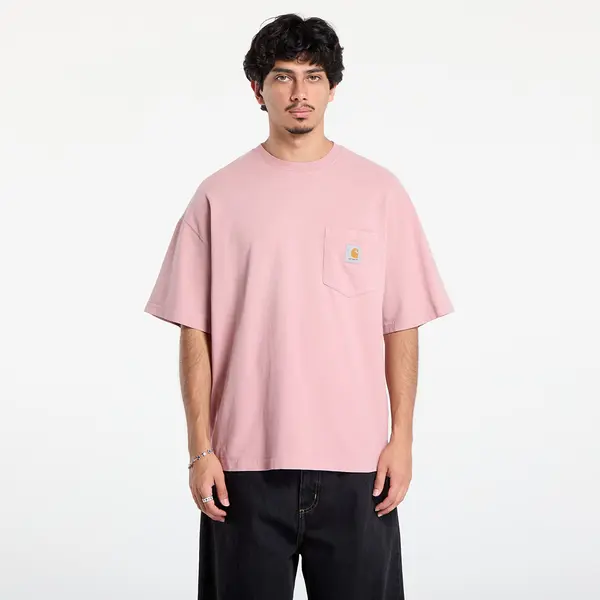 Carhartt WIP Majice Carhartt WIP S/S Hudson Pocket T-Shirt UNISEX Daphne Chalk Wash XXL