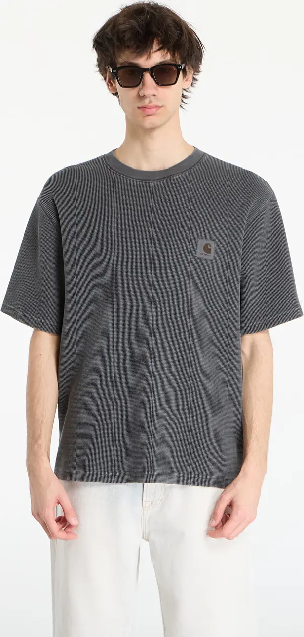Carhartt WIP Majice Carhartt WIP S/S Nelson Waffle T-Shirt UNISEX Black L