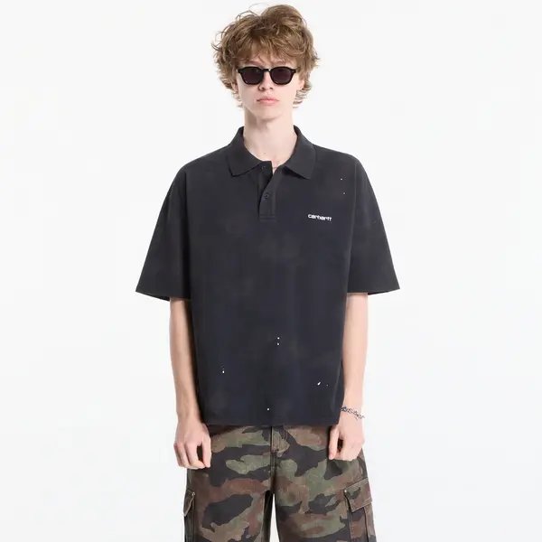 Carhartt WIP Majice Carhartt WIP S/S Painter Polo UNISEX Black Destroy Wash, Splatter M