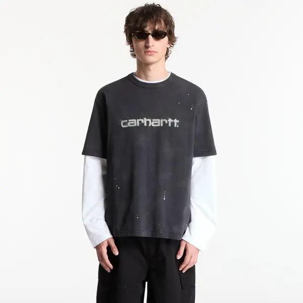 Carhartt WIP Majice Carhartt WIP S/S Painter T-Shirt UNISEX Black Destroy Wash, Splatter XXL