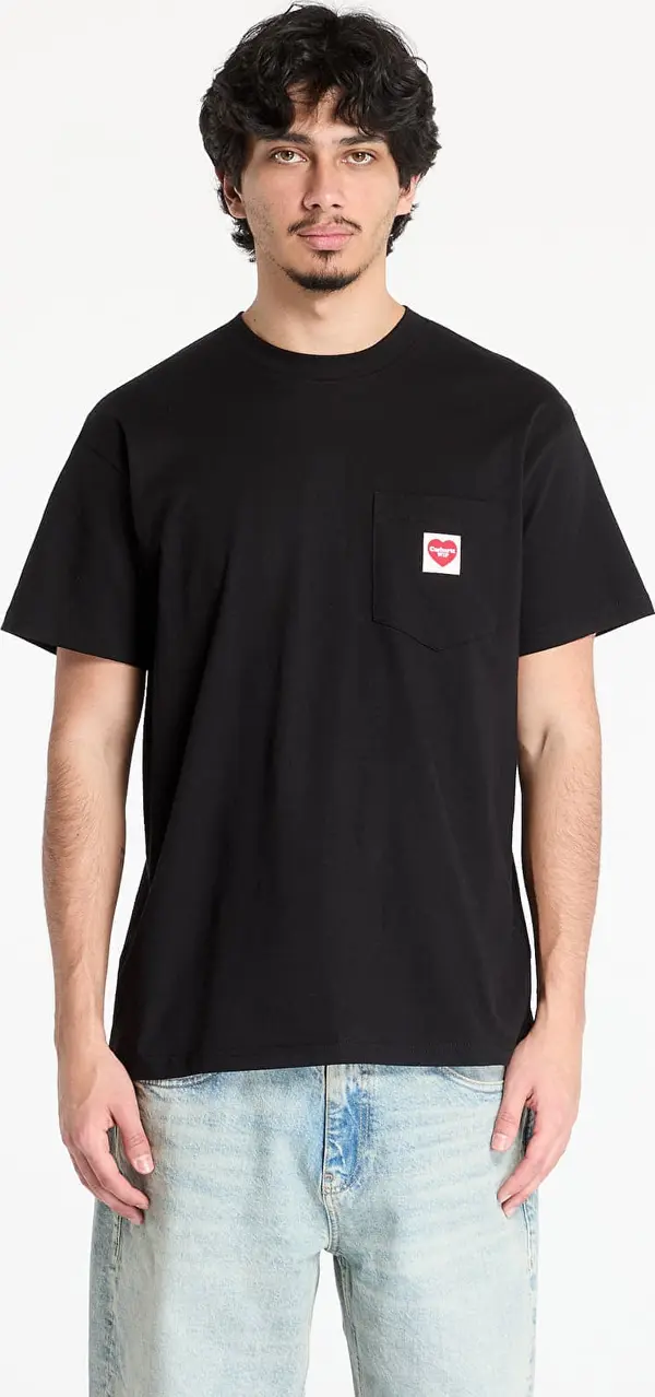 Carhartt WIP Majice Carhartt WIP S/S Pocket Heart T-Shirt UNISEX Black/ Red XS