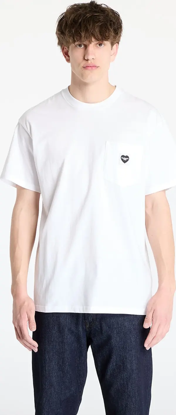 Carhartt WIP Majice Carhartt WIP S/S Pocket Heart T-Shirt White/ Black XS