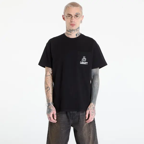 Carhartt WIP Majice Carhartt WIP S/S Pond Corps Pocket T-Shirt UNISEX Black XXL