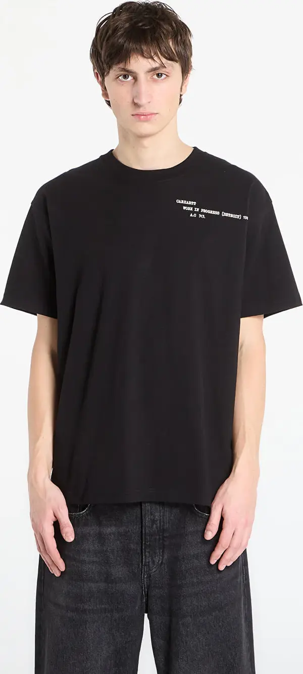 Carhartt WIP Majice Carhartt WIP S/S Punched T-Shirt UNISEX Black XS