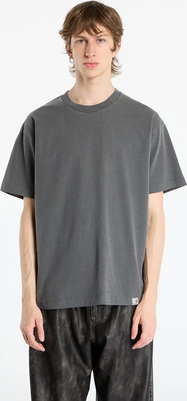 Carhartt WIP Majice Carhartt WIP S/S RGGD T-Shirt UNISEX Black Garment Dyed XL