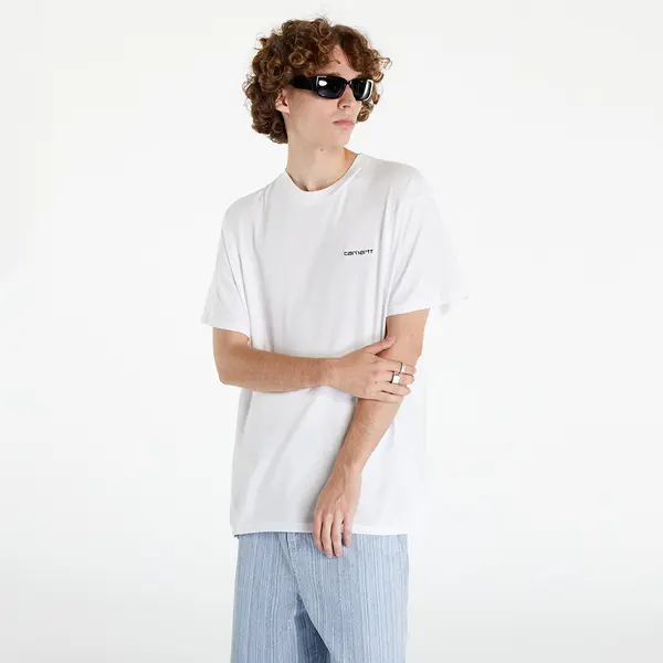 Carhartt WIP Majice Carhartt WIP S/S Script Embroidery T-Shirt White S
