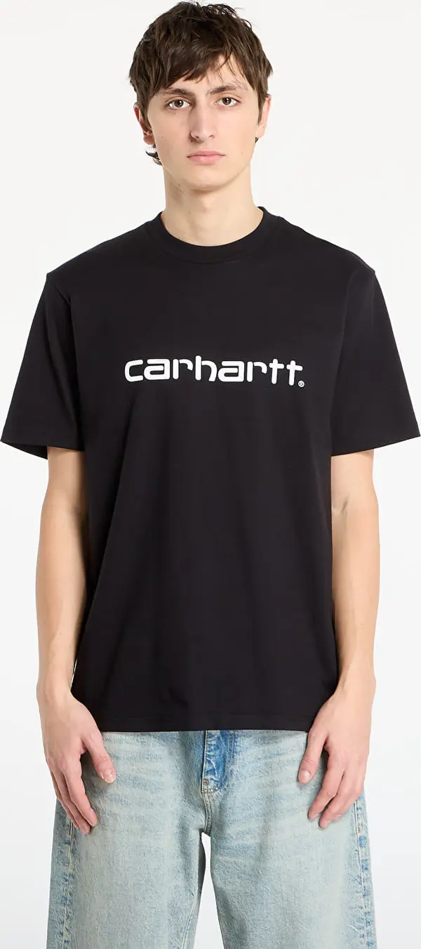 Carhartt WIP Majice Carhartt WIP S/S Script T-Shirt Black/ White XS