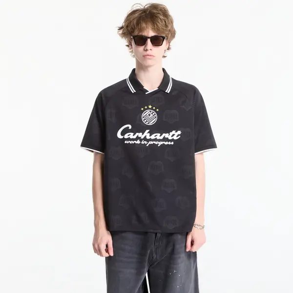 Carhartt WIP Majice Carhartt WIP S/S Terrace Football T-Shirt UNISEX Heart Train Jacquard, Black L