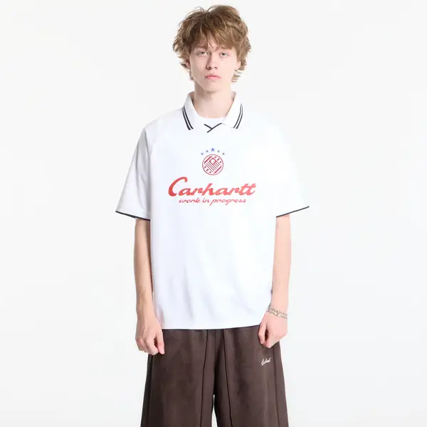 Carhartt WIP Majice Carhartt WIP S/S Terrace Football T-Shirt UNISEX Heart Train Jacquard, White L