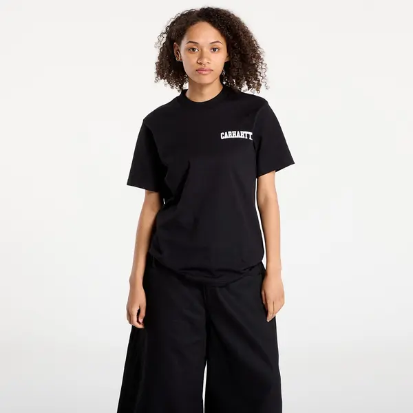 Carhartt WIP Majice Carhartt WIP S/S University Script T-Shirt UNISEX Black/ White S