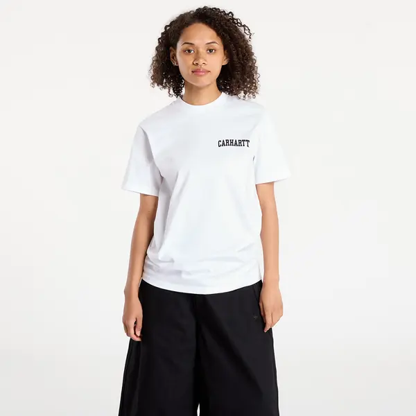 Carhartt WIP Majice Carhartt WIP S/S University Script T-Shirt UNISEX White/ Black L