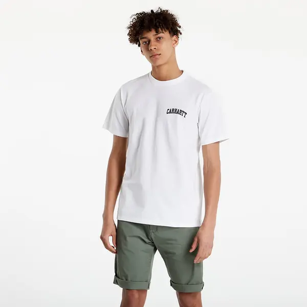 Carhartt WIP Majice Carhartt WIP S/S University Script T-Shirt White/ Black XS