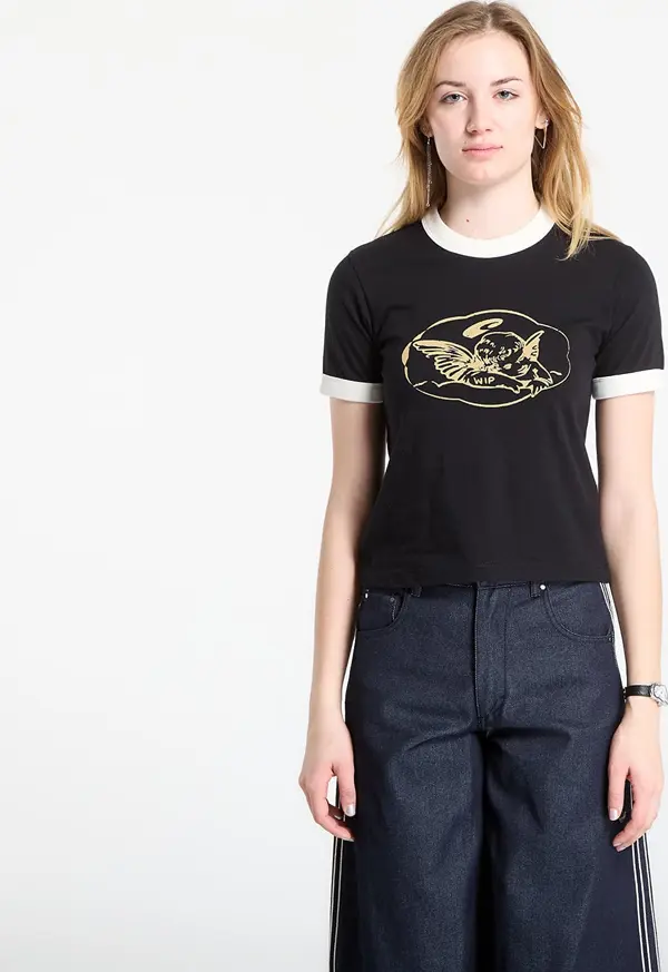 Carhartt WIP Majice Carhartt WIP W' S/S Reminiscing Ringer T-Shirt Black L