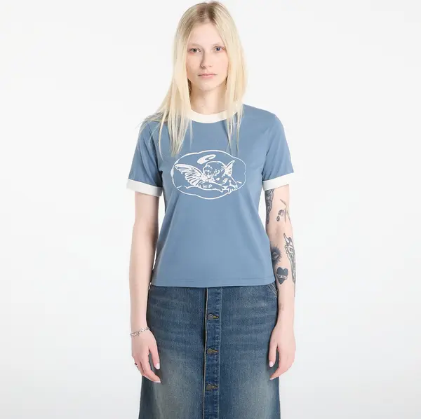 Carhartt WIP Majice Carhartt WIP W' S/S Reminiscing Ringer T-Shirt Velvet Blue L