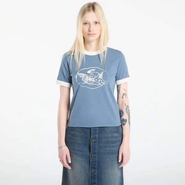 Carhartt WIP Majice Carhartt WIP W' S/S Reminiscing Ringer T-Shirt Velvet Blue S