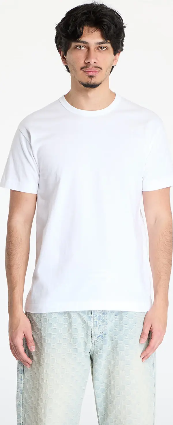 Comme des Garçons PLAY Majice Comme des Garçons PLAY Black Emblem Knit T-Shirt UNISEX White XS