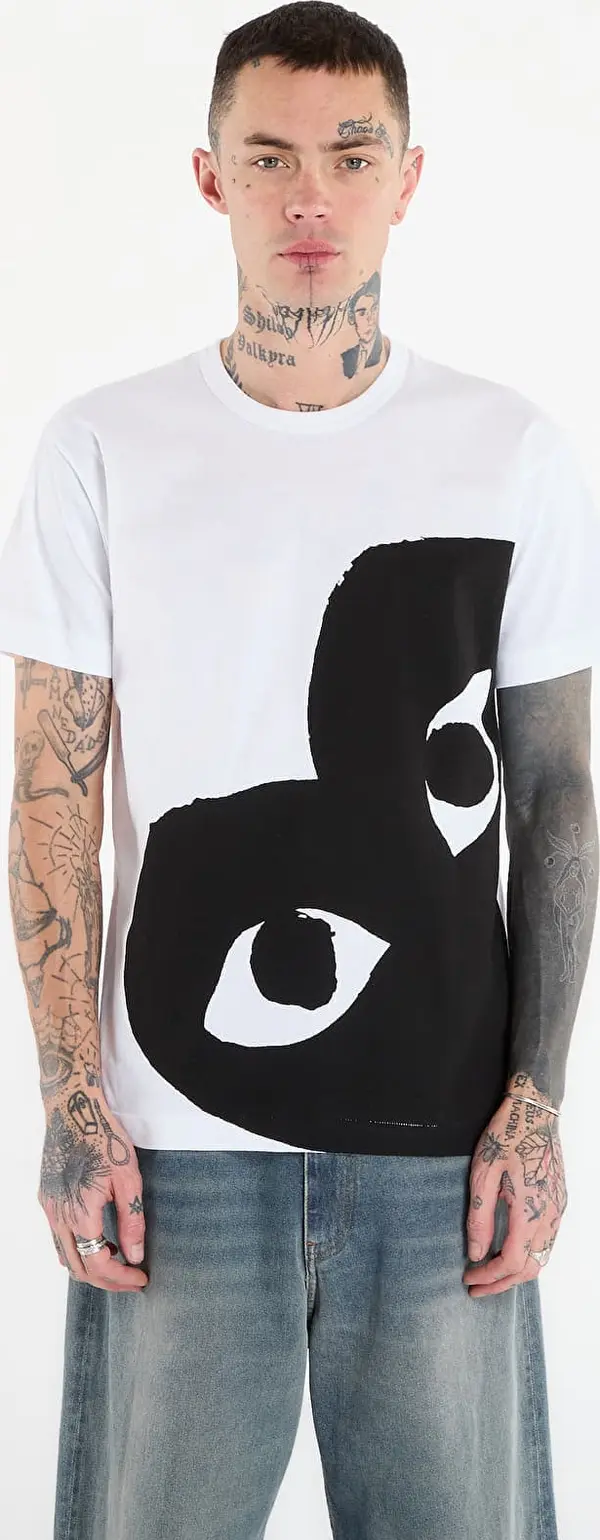 Comme des Garçons PLAY Majice Comme des Garçons PLAY Black Heart Tee White M