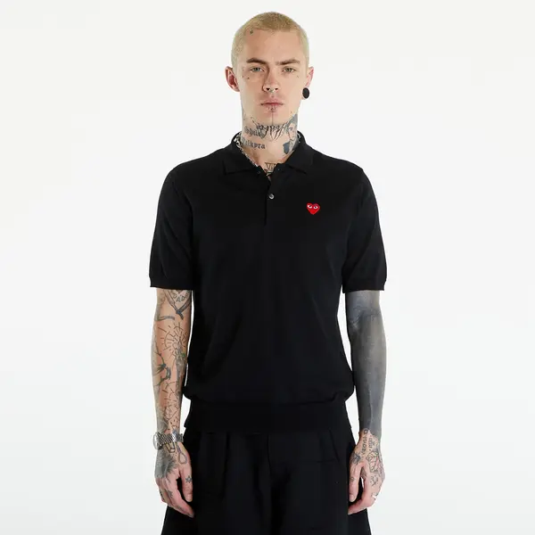 Comme des Garçons PLAY Majice Comme des Garçons PLAY Red Emblem Sweater UNISEX Black XS