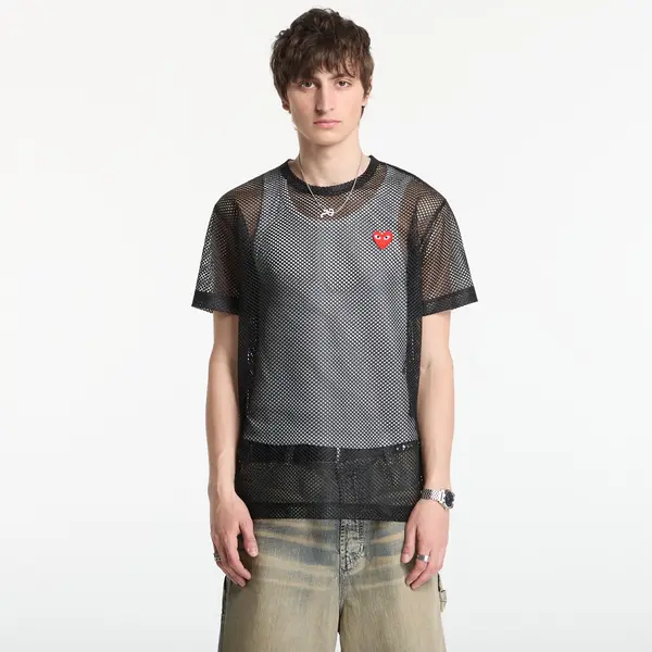 Comme des Garçons PLAY Majice Comme des Garçons PLAY T-Shirt Red Emblem Black L