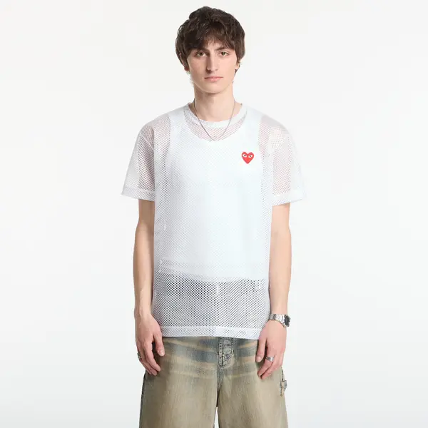 Comme des Garçons PLAY Majice Comme des Garçons PLAY T-Shirt Red Emblem White XL