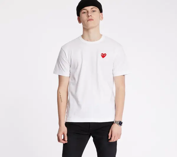 Comme des Garçons PLAY Majice Comme des Garçons PLAY Tee UNISEX White XL