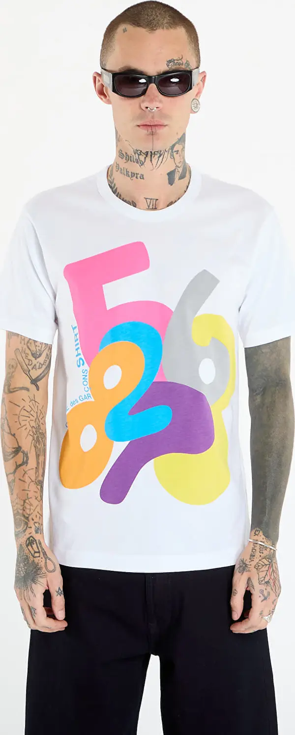 Comme des Garçons SHIRT Majice Comme des Garçons SHIRT T-Shirt With Graphic Print White L