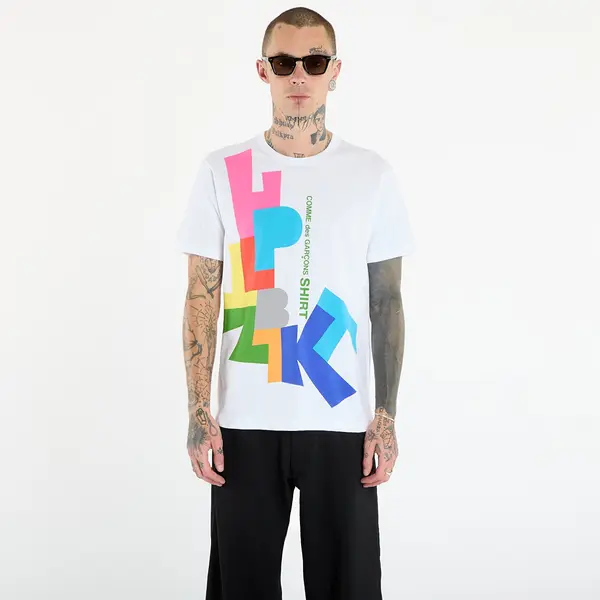 Comme des Garçons SHIRT Majice Comme des Garçons SHIRT T-Shirt With Graphic Print White L