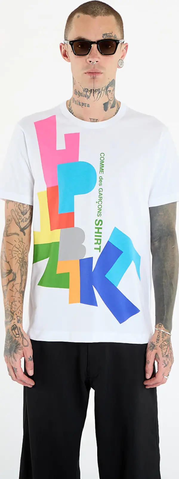 Comme des Garçons SHIRT Majice Comme des Garçons SHIRT T-Shirt With Graphic Print White S