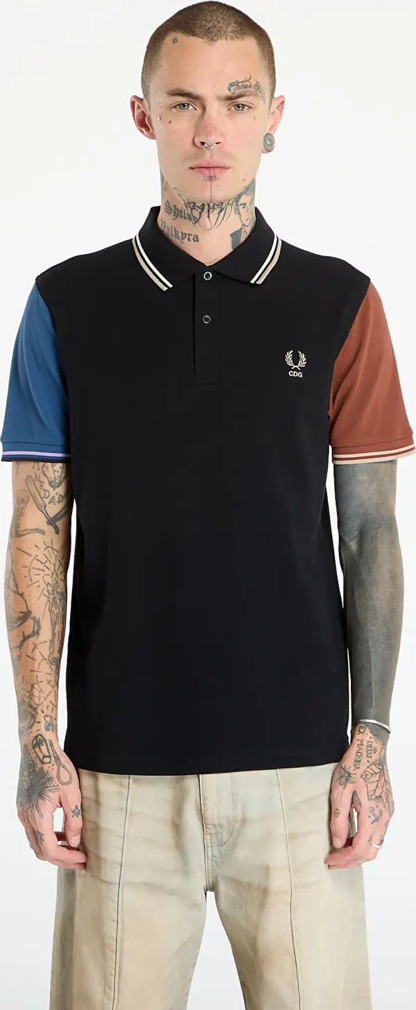 Comme des Garçons SHIRT Majice Comme des Garçons SHIRT x Fred Perry Polo Knit Black L