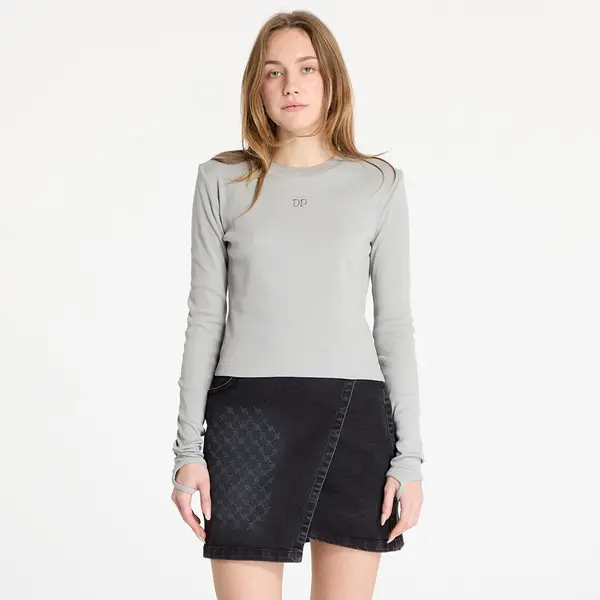Daily Paper Majice Daily Paper Logo Rib Top Ultimate Gray S