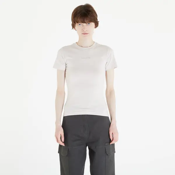 Daily Paper Majice Daily Paper Logotype Women Fitted Short Sleeve T-Shirt Moonstruck Beige L