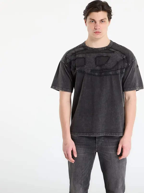 Diesel Majice DIESEL T-Boxt-Den T-Shirt Black/ Violet L