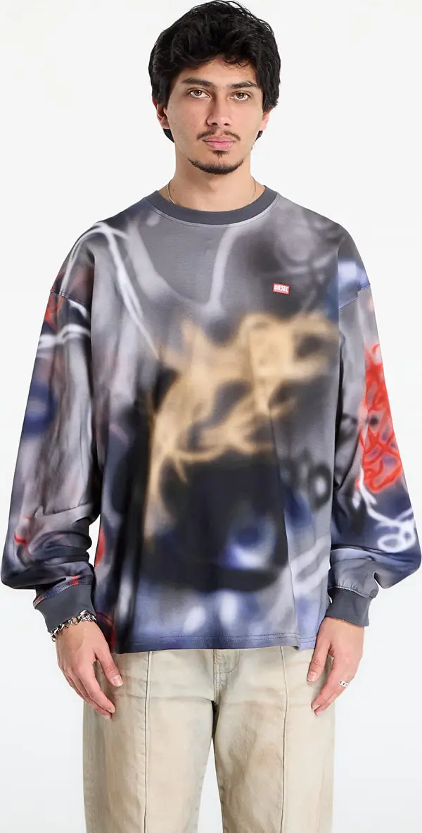 Diesel Majice DIESEL T-Boxt-Ls-V4 T-Shirt Grey M