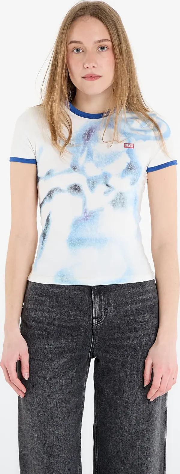 Diesel Majice DIESEL T-Uncuties-Long-S1 T-Shirt Off White L