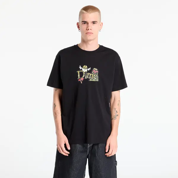 DIME Majice DIME Classic Fuzzy T-Shirt UNISEX Black S