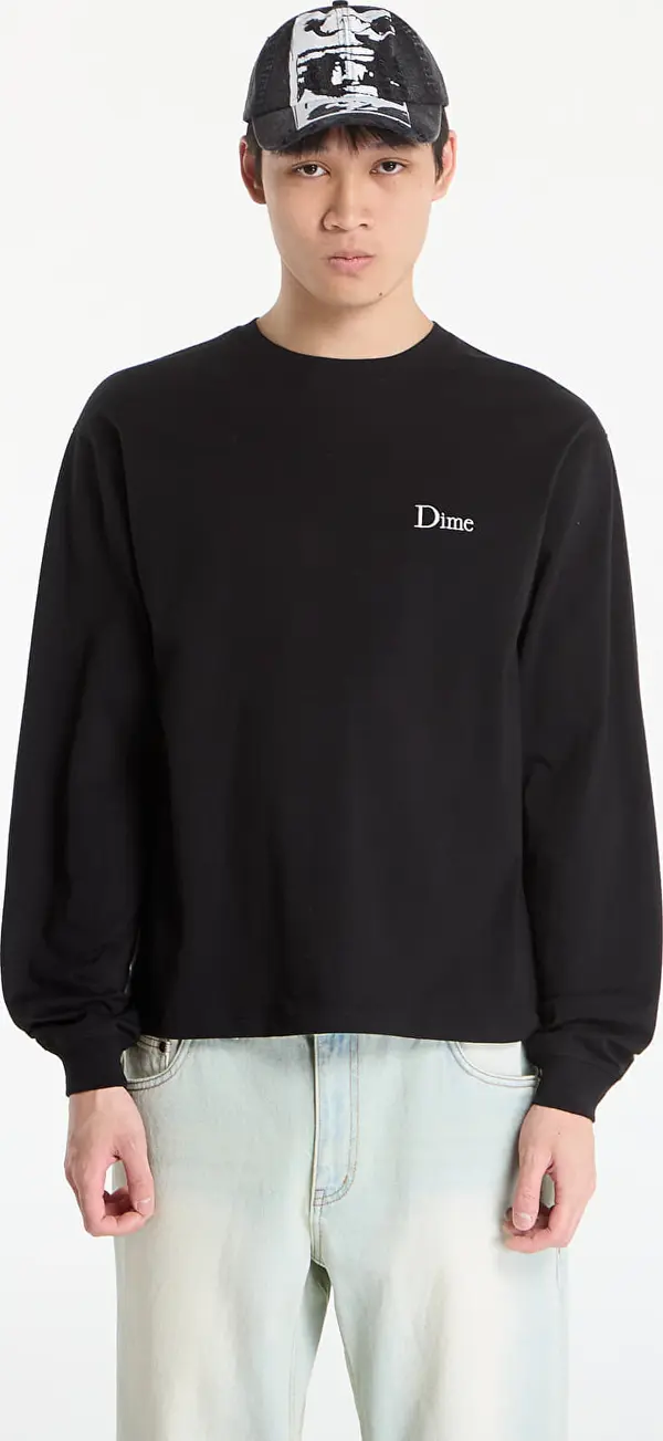DIME Majice DIME Classic Small Logo LS T-Shirt UNISEX Black M