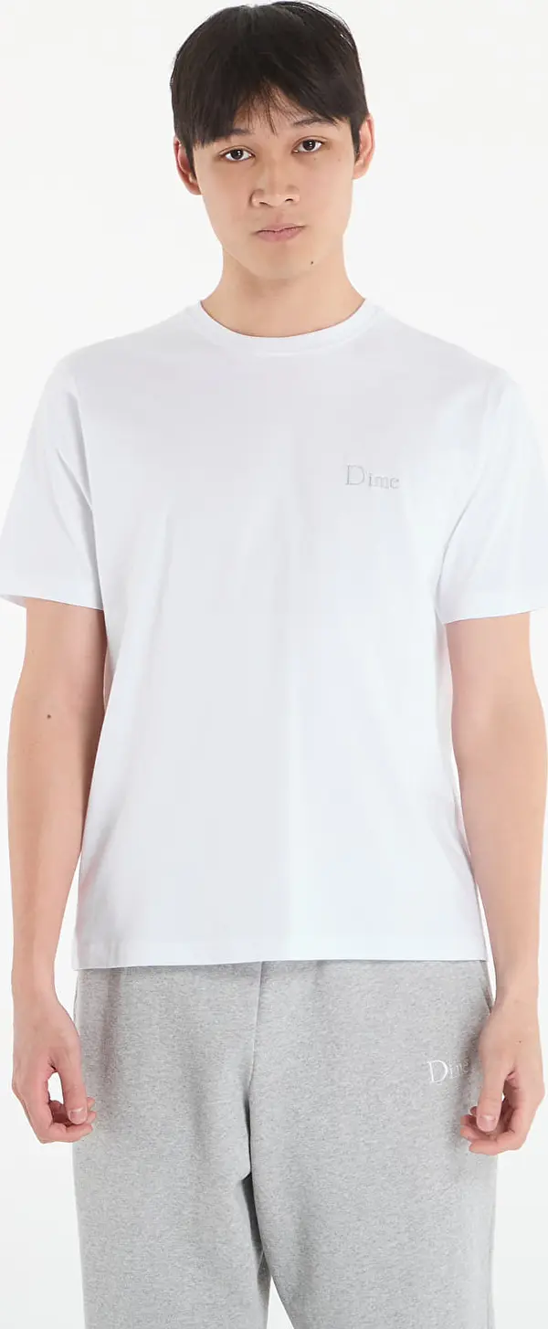 DIME Majice DIME Classic Small Logo T-Shirt UNISEX White XXL