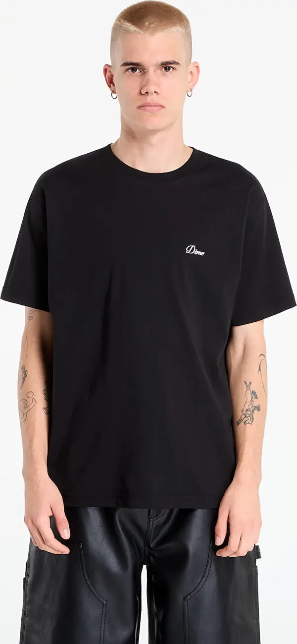 DIME Majice DIME Cursive Small Logo T-Shirt UNISEX Black M