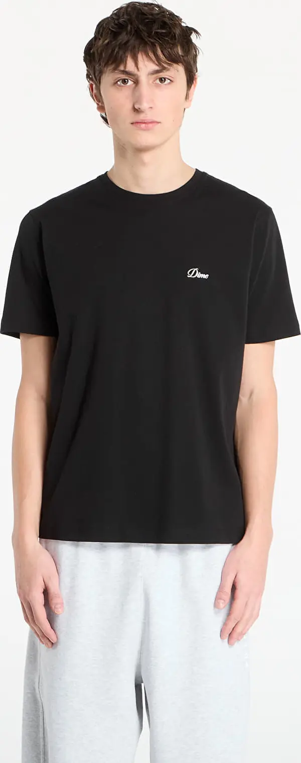 DIME Majice DIME Cursive Small Logo T-Shirt UNISEX Black XL