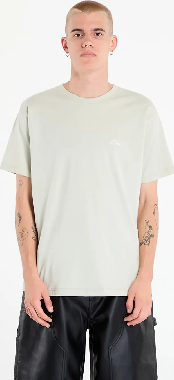 DIME Majice DIME Cursive Small Logo T-Shirt UNISEX Charcoal Moss S