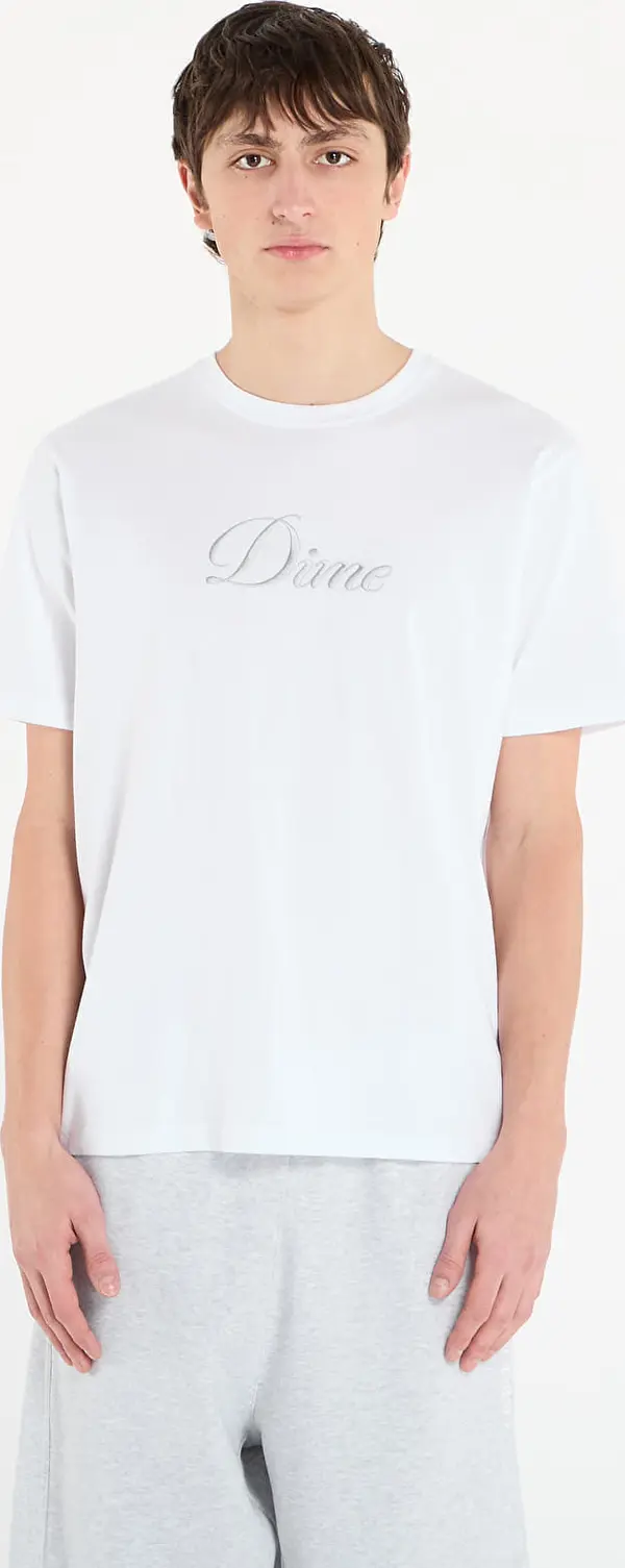 DIME Majice DIME Cursive T-Shirt UNISEX White L