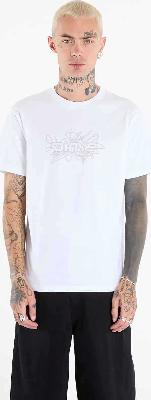 DIME Majice Dime Glyph T-Shirt UNISEX White XL