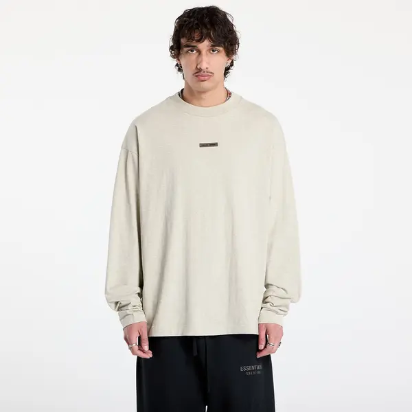 Fear of God Essentials Majice Fear of God Essentials Classic Long Sleeve Tee Heather Stone L