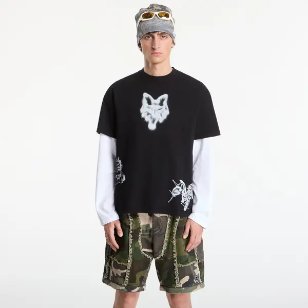 FOX Majice FOX Airbrushed T-Shirt Black L