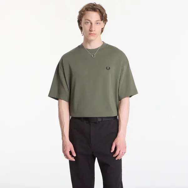 FRED PERRY Majice Fred Perry Back Vertical Graphic T-Shirt Green XL