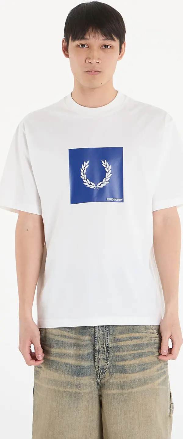 FRED PERRY Majice FRED PERRY Box Graphic T-Shirt Snow White XL